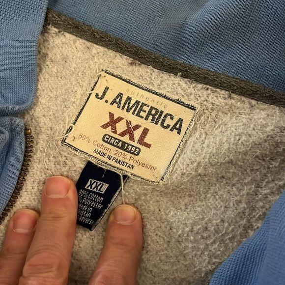 Worn Broken Zipper UNC North Carolina Tarheels Track Fleece Jacket XXL 2XL - Picture 10 of 11